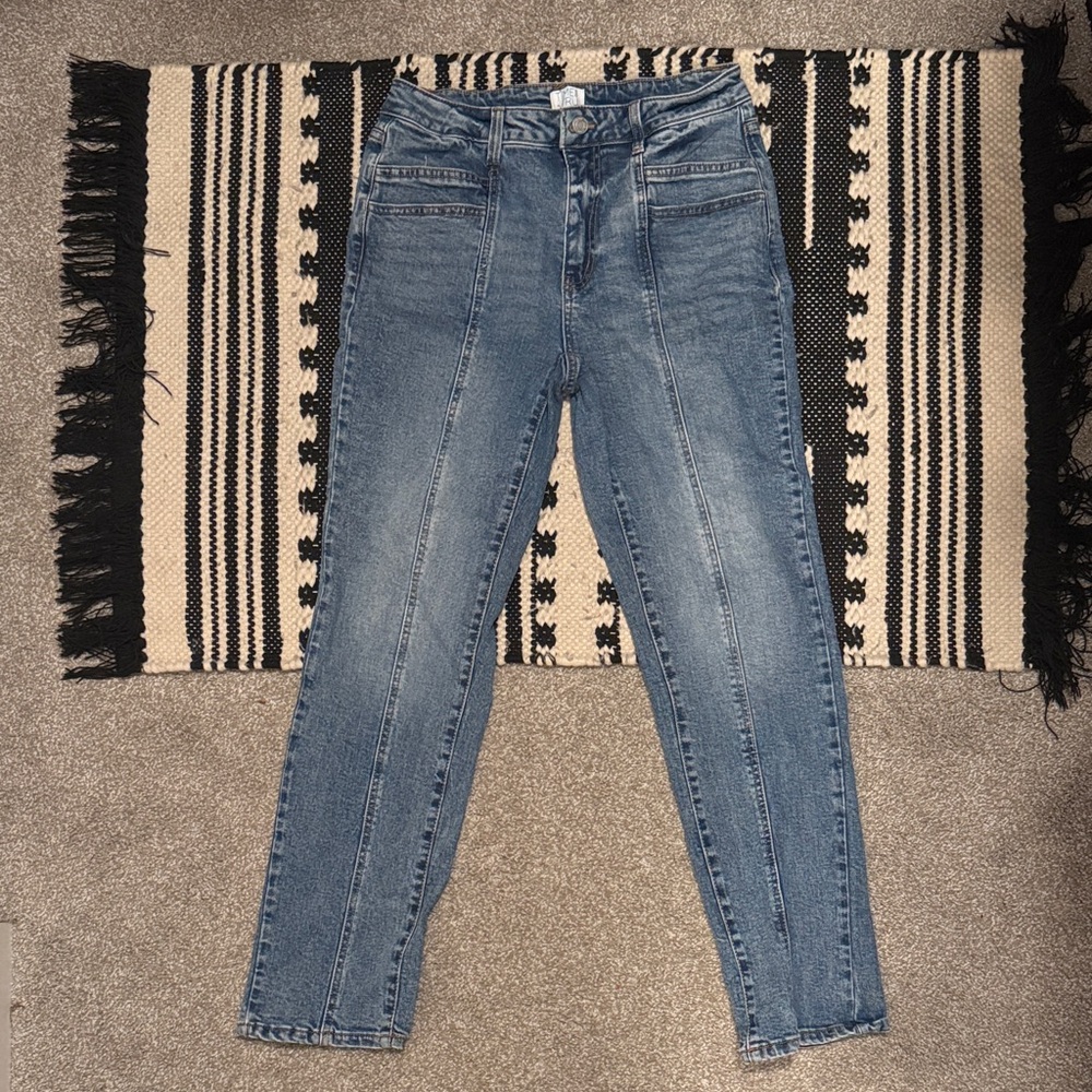 Time and Tru Women's Straight Leg Blue Jeans-Barely Worn
